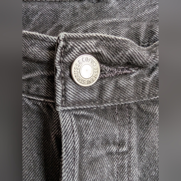 Levi's 501 Black Distressed Jeans Size W 32 X L 32 - Picture 5 of 16